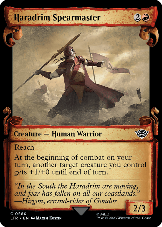 Haradrim Spearmaster (LTR-586) (Showcase) (Scroll)