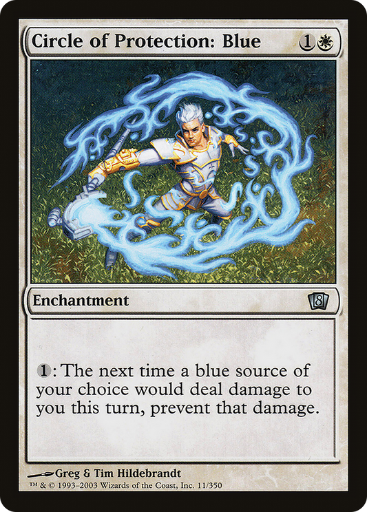 Circle of Protection: Blue (8ED-11★) (Foil)
