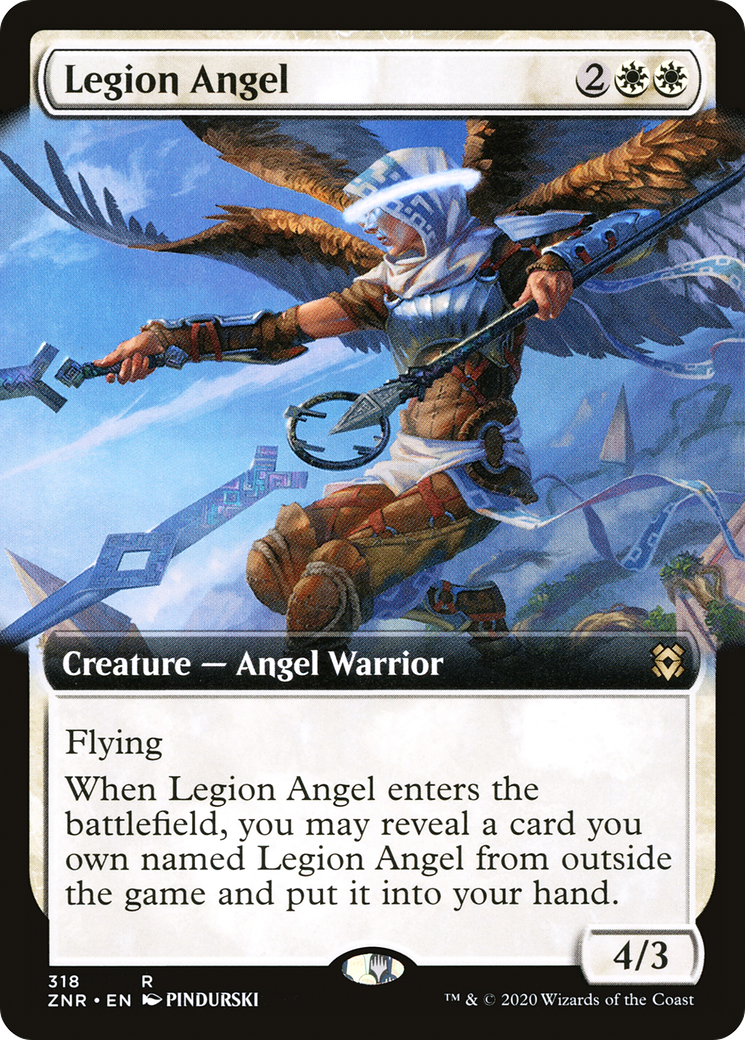 Legion Angel (ZNR-318) (Extended Art) (Foil)