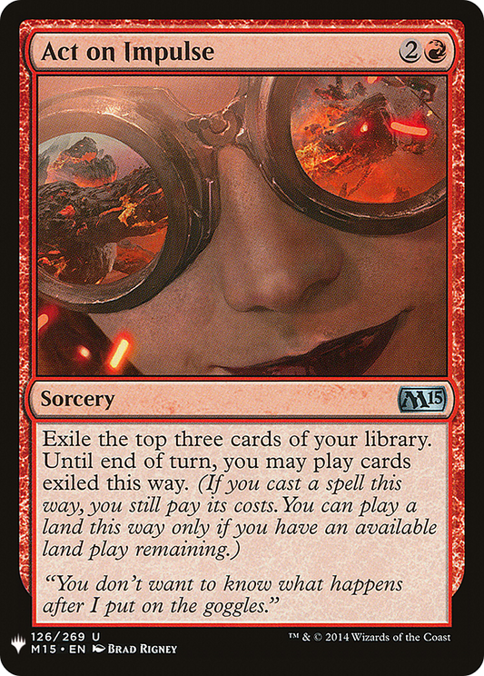Act on Impulse (LIST-M15-126)
