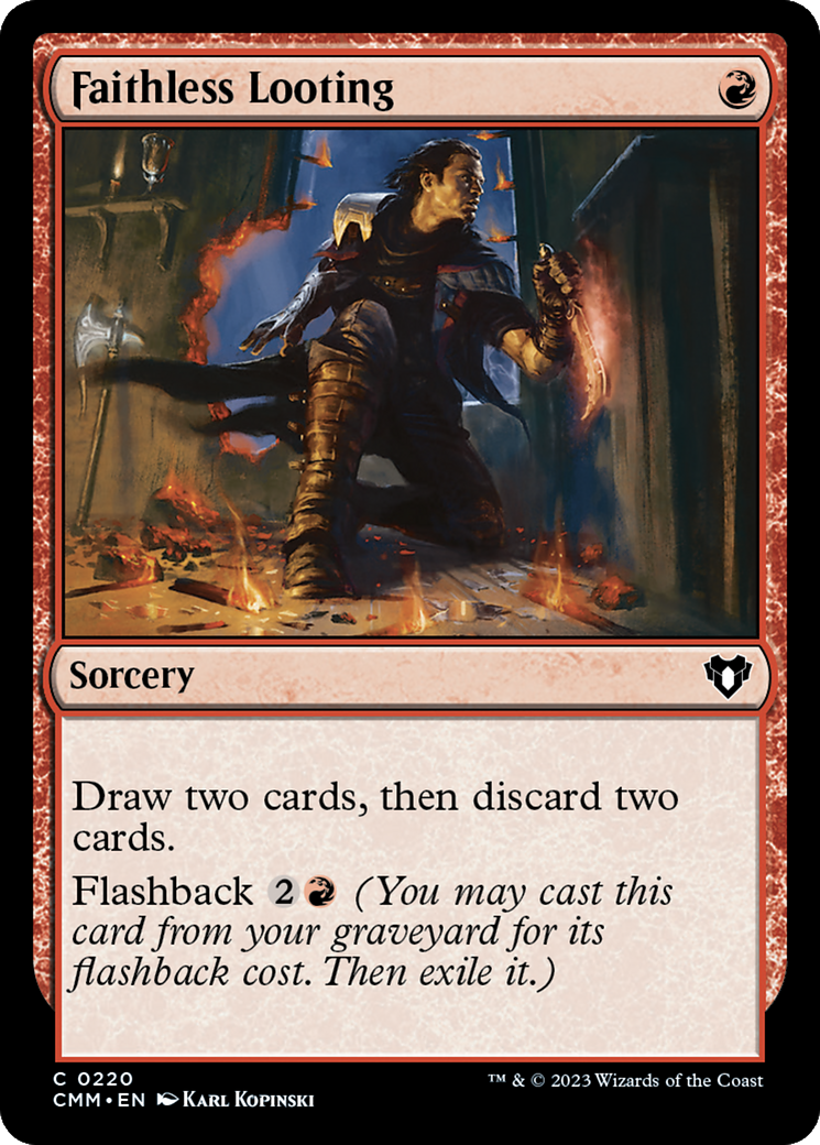 Faithless Looting (CMM-220) (Foil)