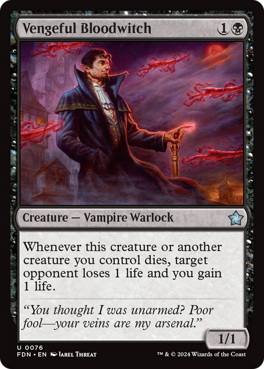 Vengeful Bloodwitch (FDN-076) (Foil)