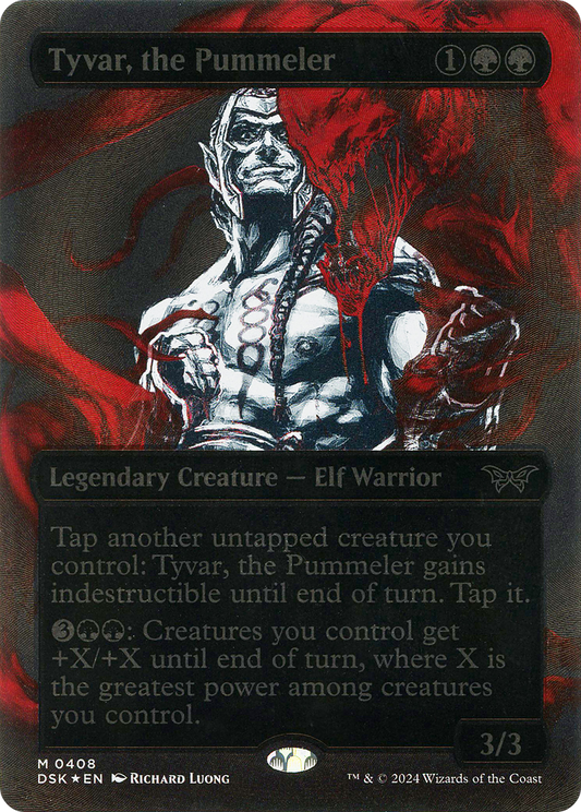 Tyvar, the Pummeler (DSK-408) (Showcase) (Borderless) (Textured Foil)