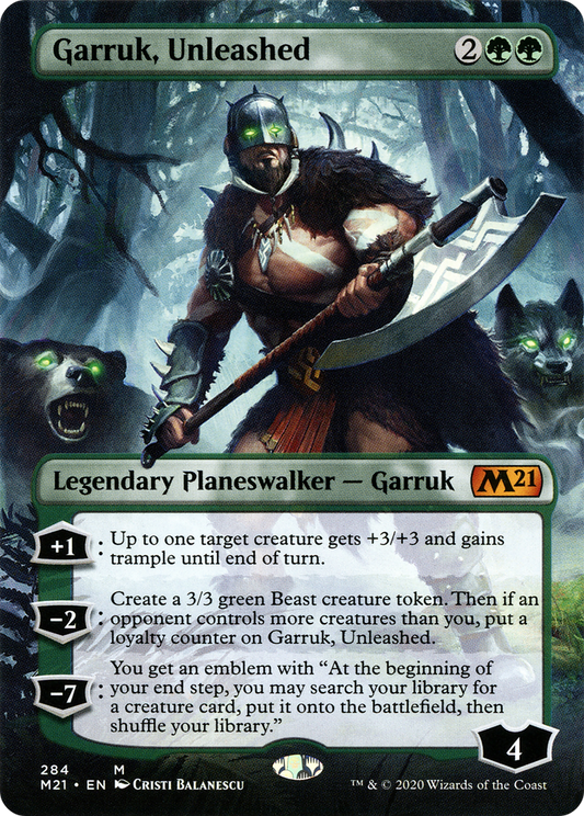 Garruk, Unleashed (M21-284) (Borderless)