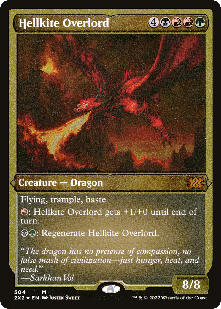 Hellkite Overlord (2X2-504) (Etched Foil)