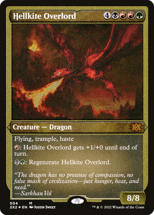 Hellkite Overlord (2X2-504) (Etched Foil)