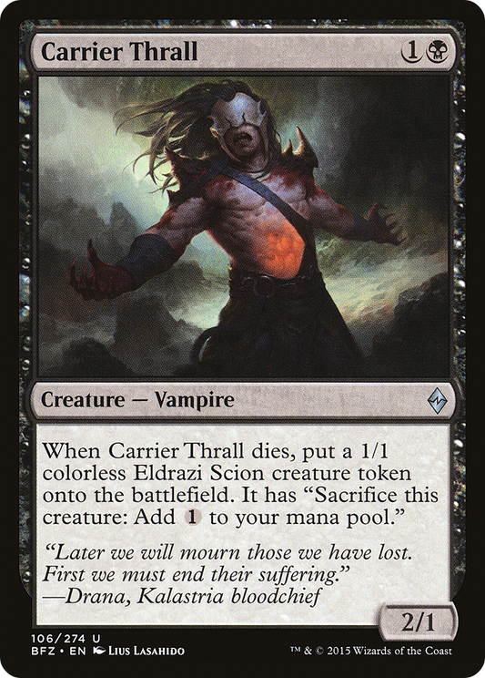 Carrier Thrall (BFZ-106) (Foil)
