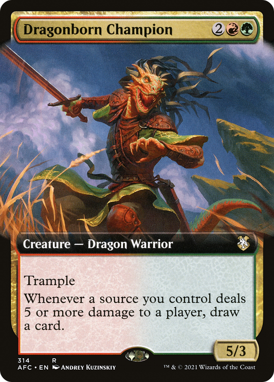 Dragonborn Champion (AFC-314) (Extended Art)