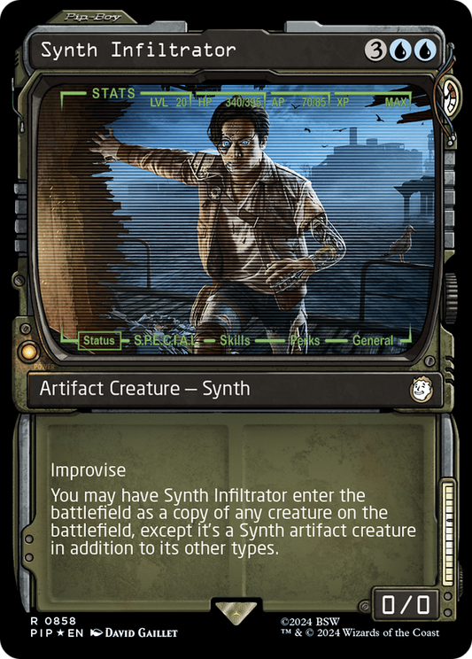 Synth Infiltrator (PIP-858) (Showcase) (Surge Foil)