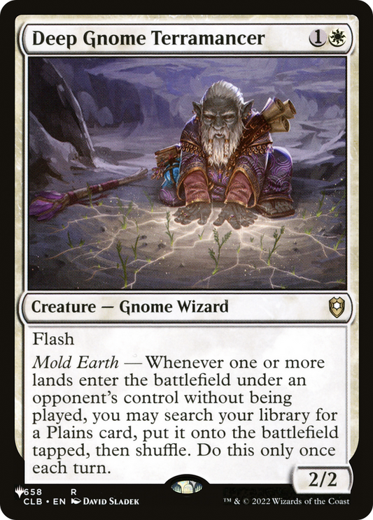 Deep Gnome Terramancer (LIST-CLB-658) (Extended Art)