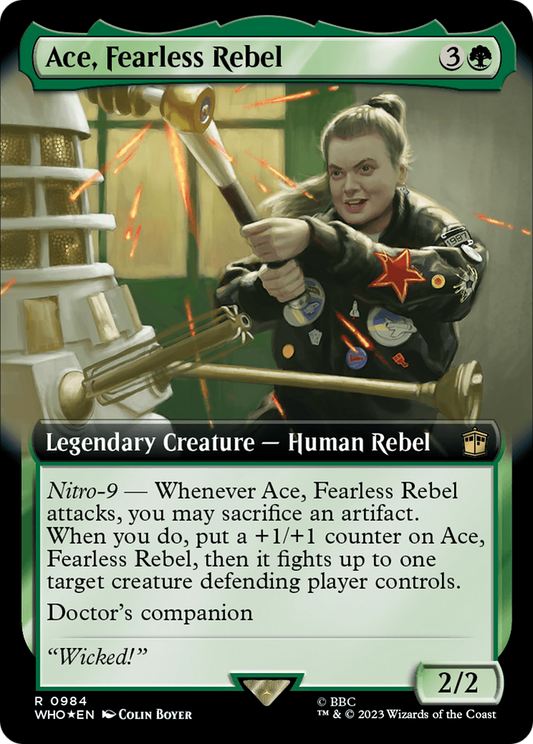 Ace, Fearless Rebel (WHO-984) (Extended Art) (Surge Foil)