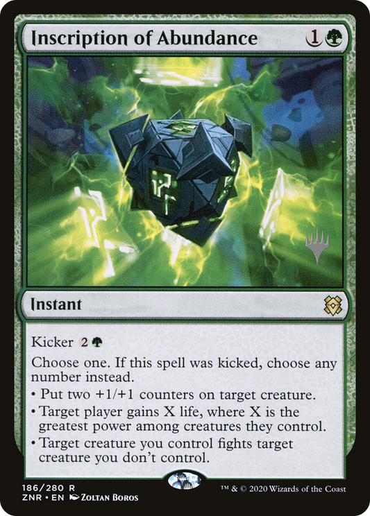 Inscription of Abundance (PPZNR-186P) (Foil)
