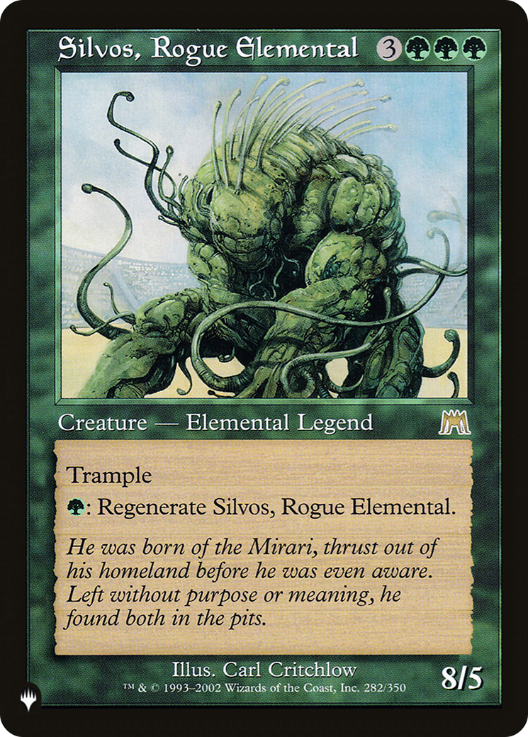 Silvos, Rogue Elemental (LIST-ONS-282)