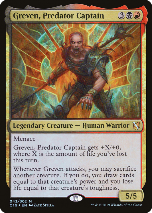 Greven, Predator Captain (C19-043) (Foil)