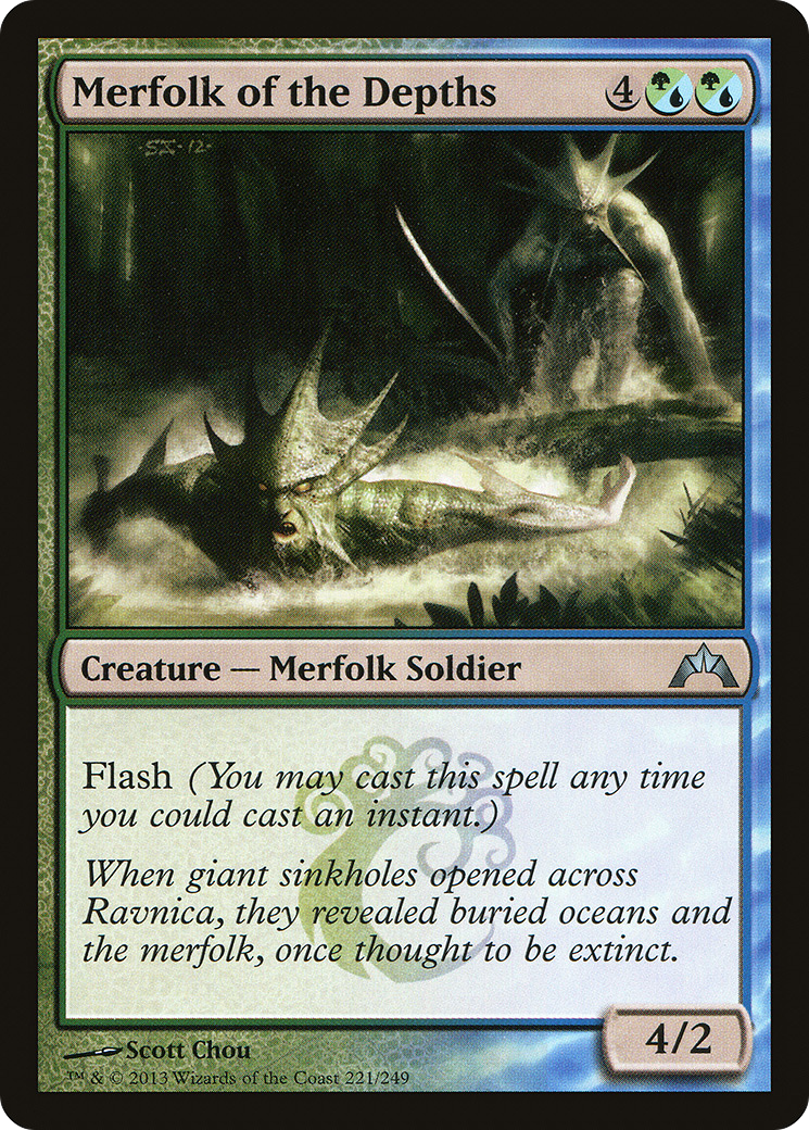Merfolk of the Depths (GTC-221) (Foil)