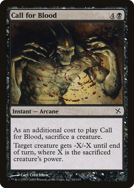 Call for Blood (BOK-063) (Foil)