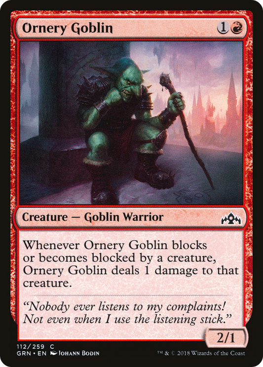 Ornery Goblin (GRN-112) (Foil)