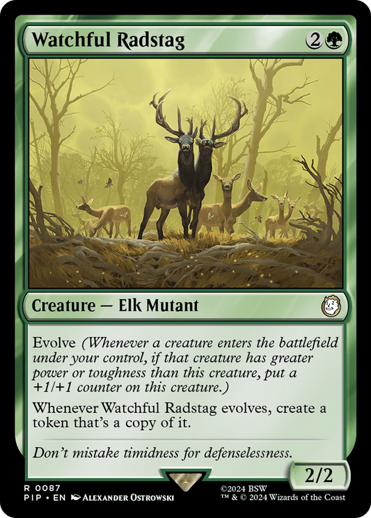 Watchful Radstag (PIP-087) (Foil)