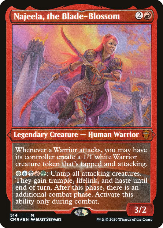 Najeela, the Blade-Blossom (CMR-514) (Etched Foil)