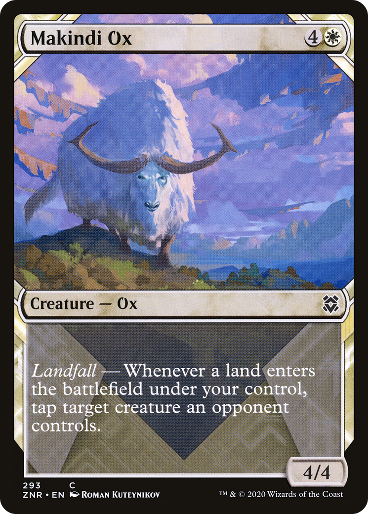 Makindi Ox (ZNR-293) (Showcase) (Foil)