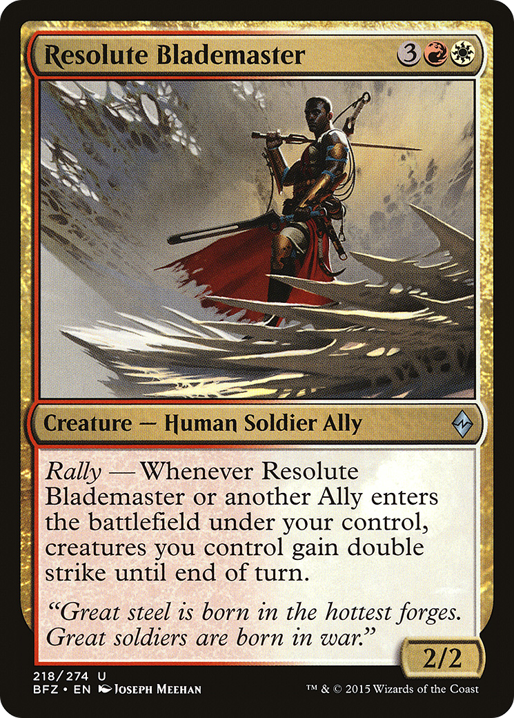 Resolute Blademaster (BFZ-218) (Foil)