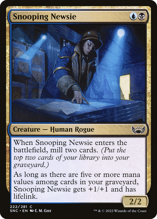 Snooping Newsie (SNC-222) (Foil)