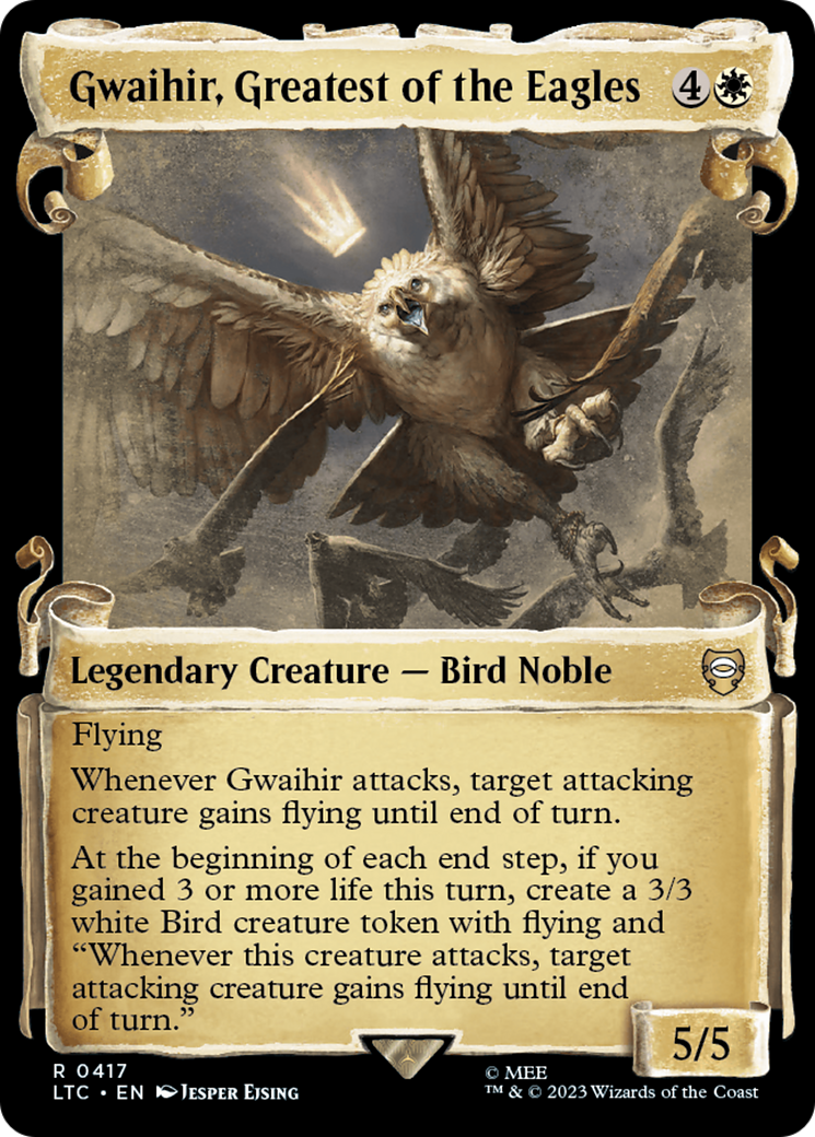 Gwaihir, Greatest of the Eagles (LTC-417) (Showcase) (Scroll)