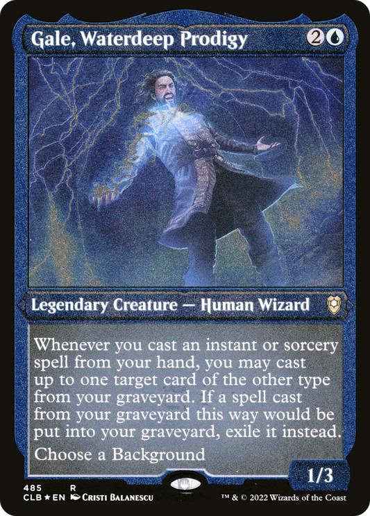 Gale, Waterdeep Prodigy (CLB-485) (Etched Foil)