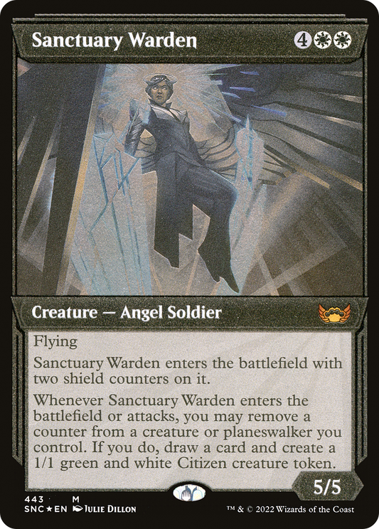 Sanctuary Warden (SNC-443) (Showcase) (Etched Foil)