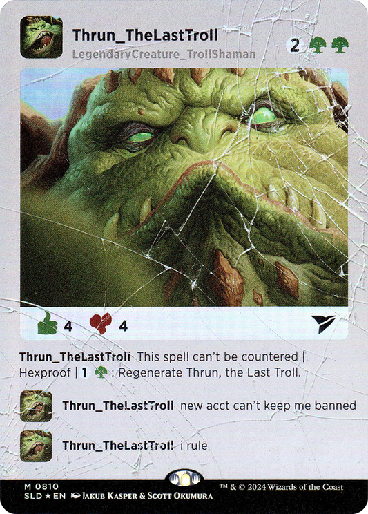 Thrun, the Last Troll (SLD-810) (Borderless) (Foil)