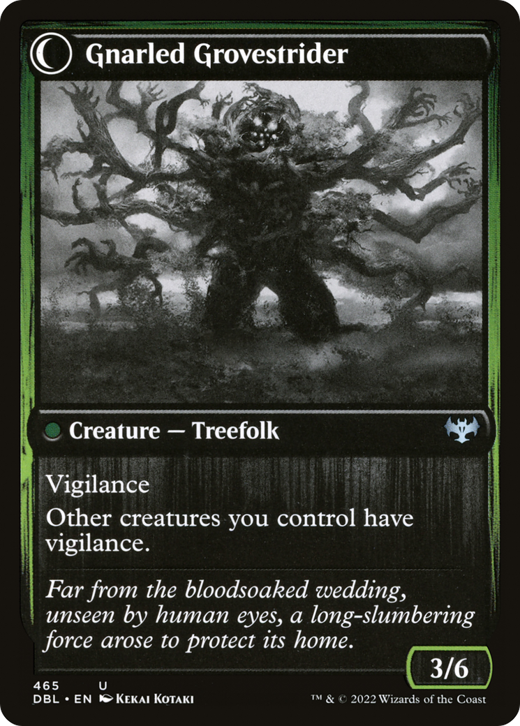 Dormant Grove // Gnarled Grovestrider (DBL-465) (Foil)