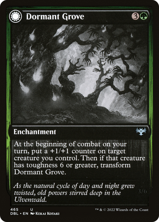 Dormant Grove // Gnarled Grovestrider (DBL-465) (Foil)