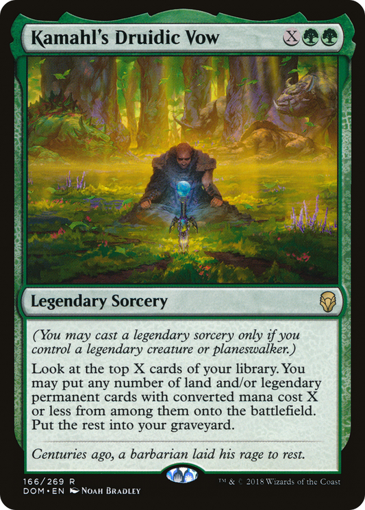 Kamahl's Druidic Vow (DOM-166) (Foil)