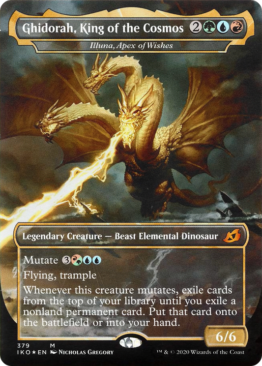 Ghidorah, King of the Cosmos / Illuna, Apex of Wishes (IKO-379) (Borderless)