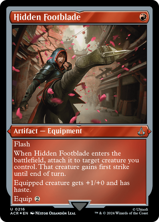 Hidden Footblade (ACR-216) (Etched Foil)