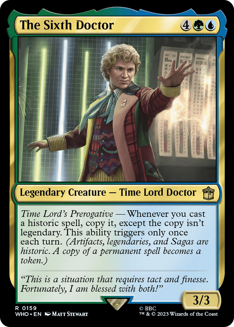 The Sixth Doctor (WHO-159) (Foil)