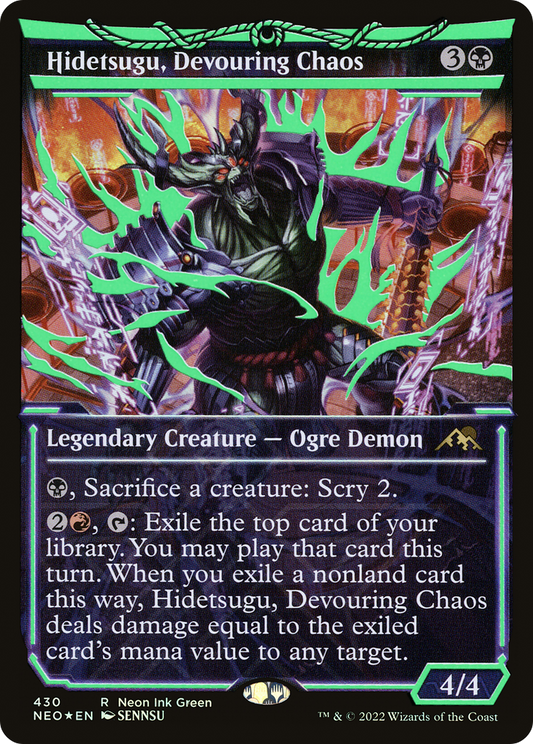 Hidetsugu, Devouring Chaos (NEO-430) (Showcase) (Foil)