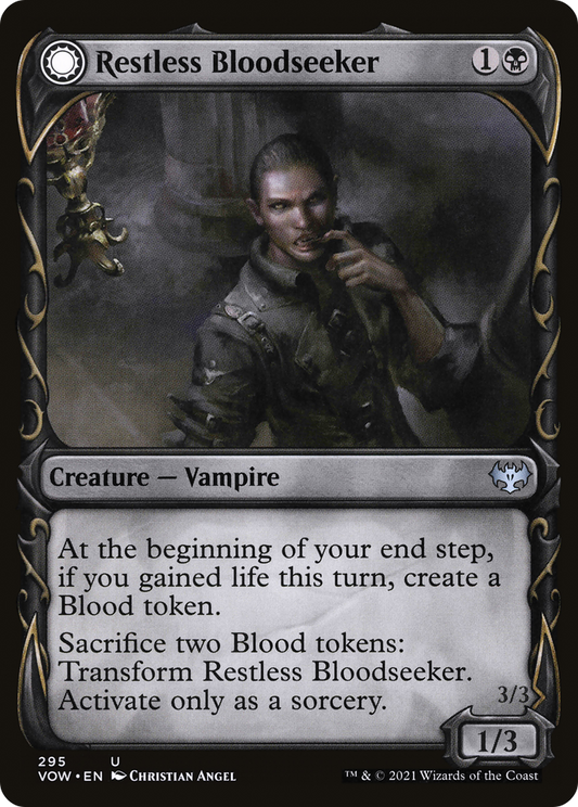 Restless Bloodseeker // Bloodsoaked Reveler (VOW-295) (Showcase) (Foil)