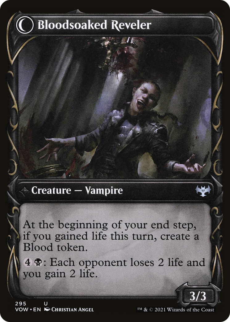 Restless Bloodseeker // Bloodsoaked Reveler (VOW-295) (Showcase) (Foil)