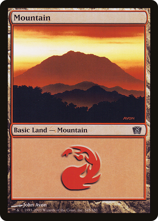 Mountain (345) (8ED-345★) (Foil)