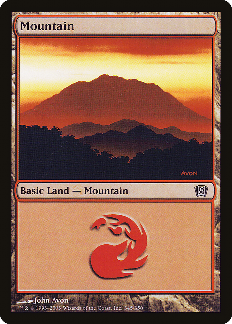 Mountain (8ED-345★) (Foil)