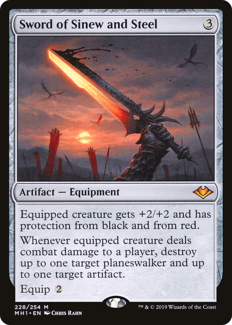 Sword of Sinew and Steel (MH1-228) (Foil)