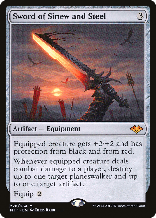 Sword of Sinew and Steel (MH1-228) (Foil)