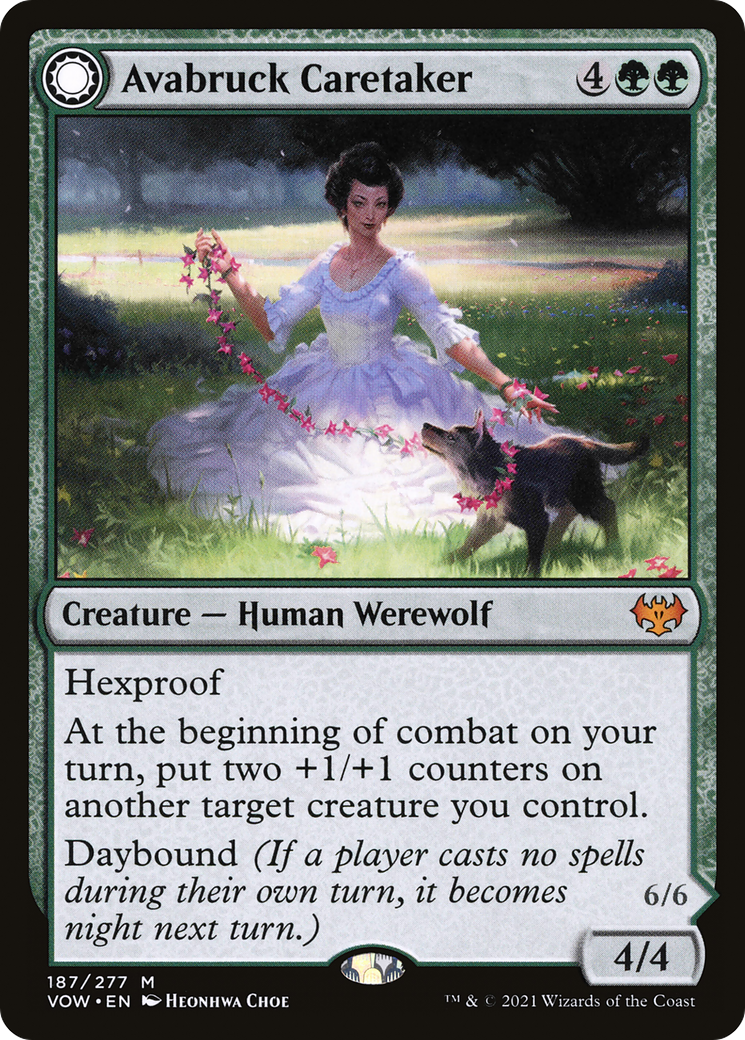 Avabruck Caretaker // Hollowhenge Huntmaster (VOW-187) (Foil)