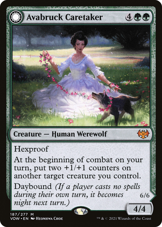 Avabruck Caretaker // Hollowhenge Huntmaster (VOW-187) (Foil)