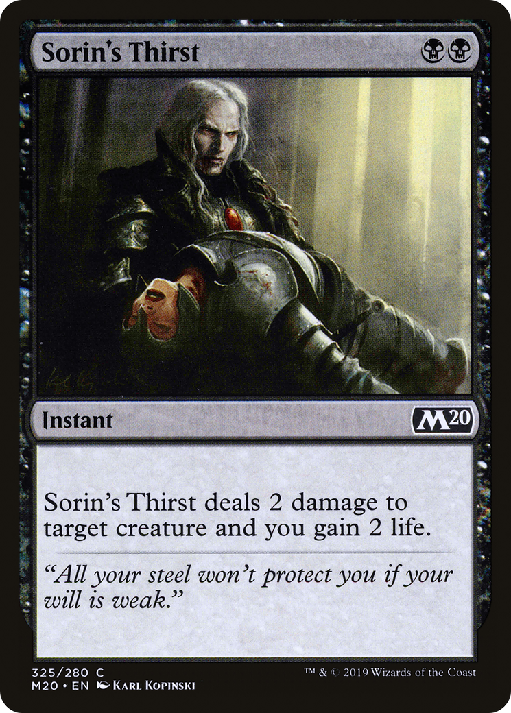 Sorin's Thirst (M20-325)