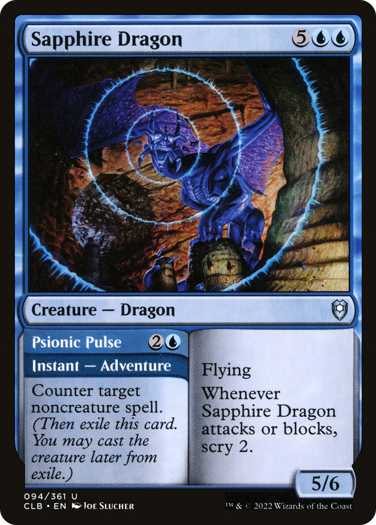 Sapphire Dragon // Psionic Pulse (CLB-094)