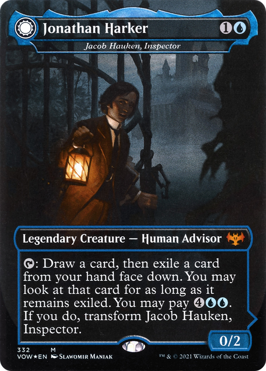 Jacob Hauken, Inspector // Hauken's Insight (VOW-332) (Borderless) (Foil)