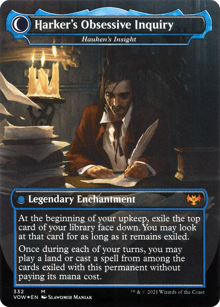 Jacob Hauken, Inspector // Hauken's Insight (VOW-332) (Borderless) (Foil)