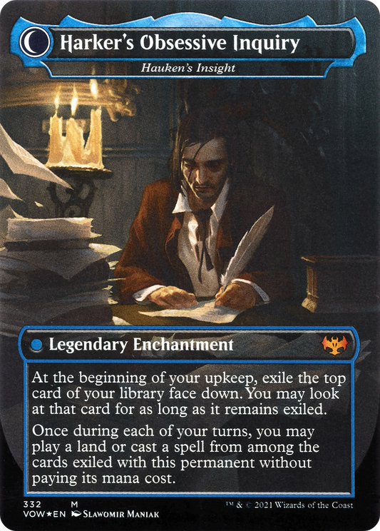 Jacob Hauken, Inspector // Hauken's Insight (VOW-332) (Borderless) (Foil)